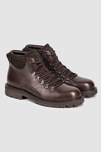 Ботинки из натуральной кожи и замши