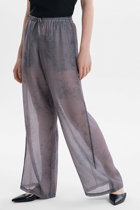 Брюки из тенсела, цвет Серый