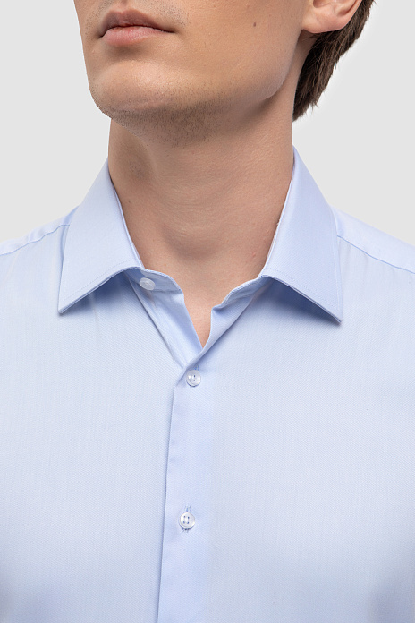 Сорочка из хлопка, легкая в уходе, цвет Голубой