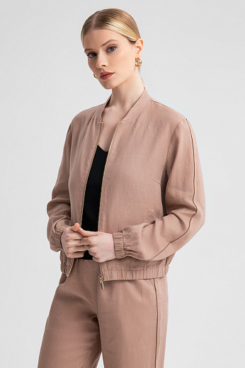 Бомбер изо льна