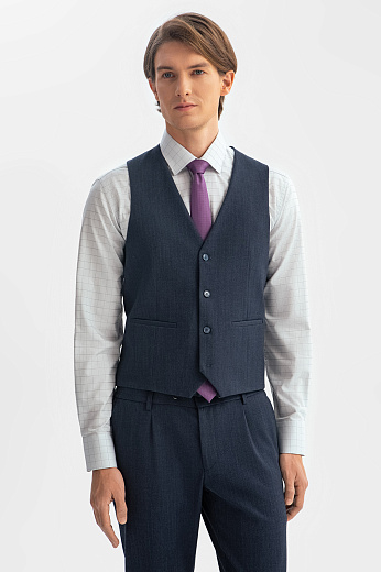 Жилет костюмный, синий цвет