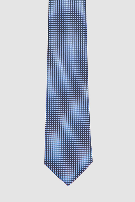 Галстук из микрофибры с узором, цвет Синий