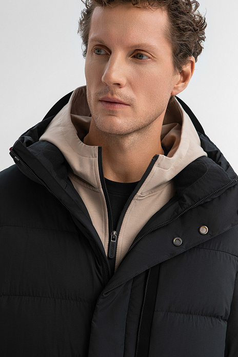 Пуховик с водоотталкивающей обработкой, цвет Черный