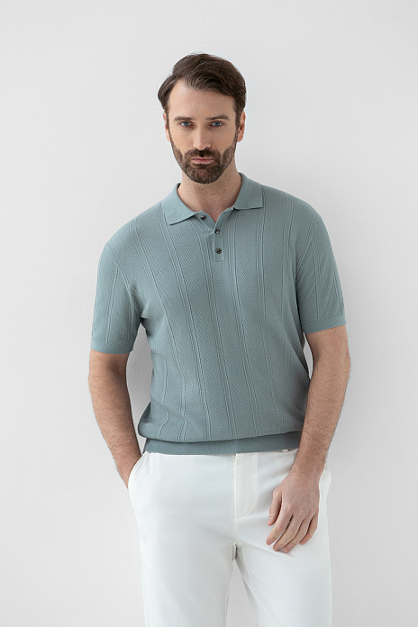 Поло из хлопка Пима, цвет Мятный