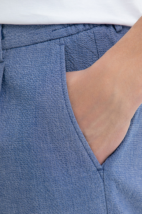 Шорты из хлопка, лимитированная коллекция, цвет Голубой