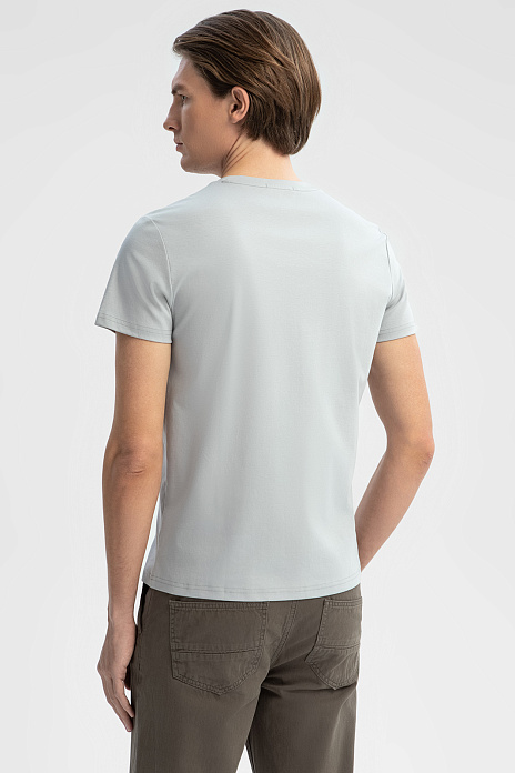 Футболка из мерсеризованного хлопка, цвет Серый светлый