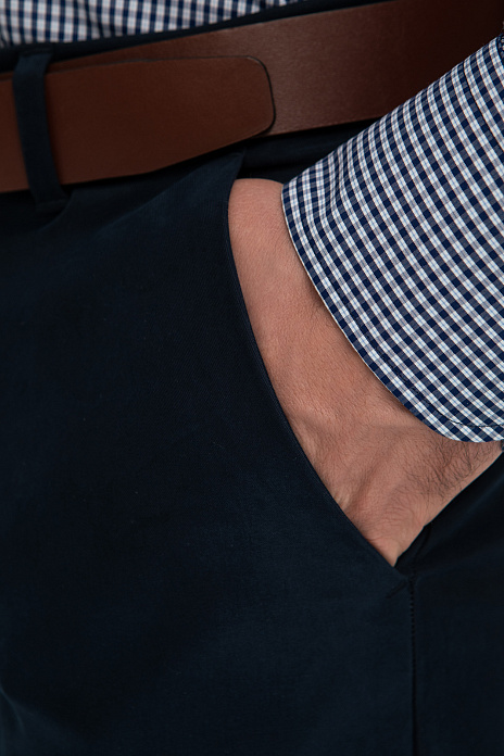 Брюки, цвет Синий темный