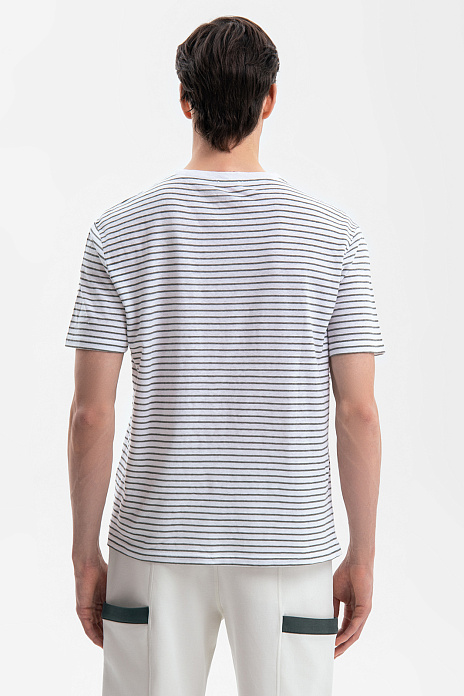 Футболка изо льна и хлопка, цвет Бежевый светлый