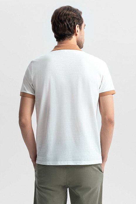 Поло из мерсеризованного хлопка, цвет Молочный