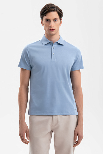 Поло из мерсеризованного хлопка