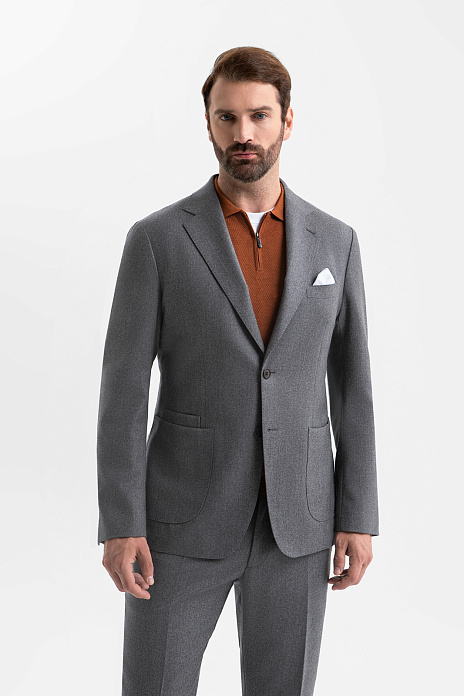 Пиджак из шерсти с водоотталкивающей обработкой, цвет Серый