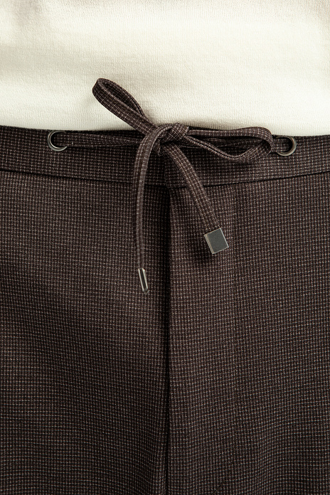 Брюки на кулиске, цвет Коричневый