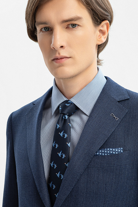 Пиджак из шерсти, устойчивой к сминанию, цвет Синий