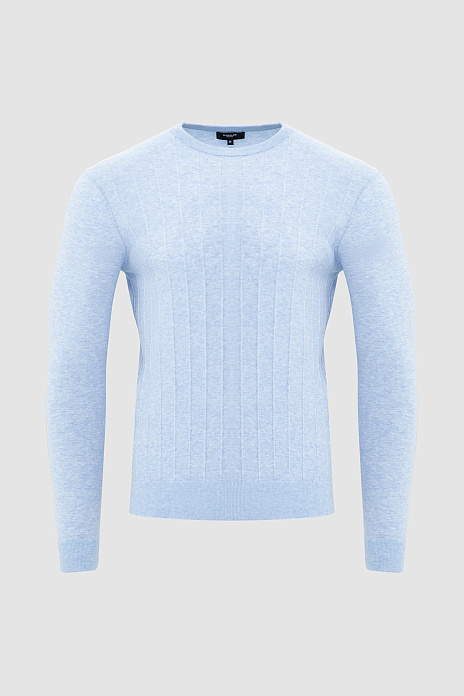 Джемпер из хлопка Пима, цвет Голубой светлый
