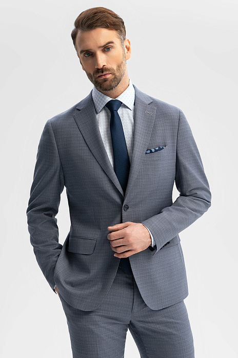 Пиджак из шерсти, устойчивой к сминанию, цвет Серый светлый