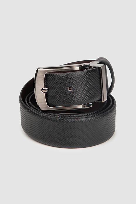 Ремень из натуральной кожи, цвет Черный
