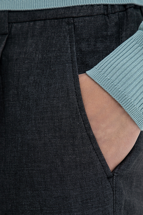 Брюки изо льна, лимитированная коллекция, цвет Черный