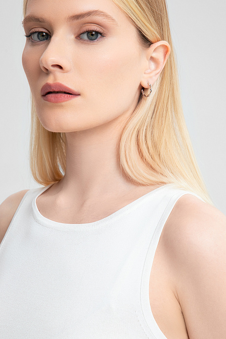 Топ трикотажный, цвет Молочный