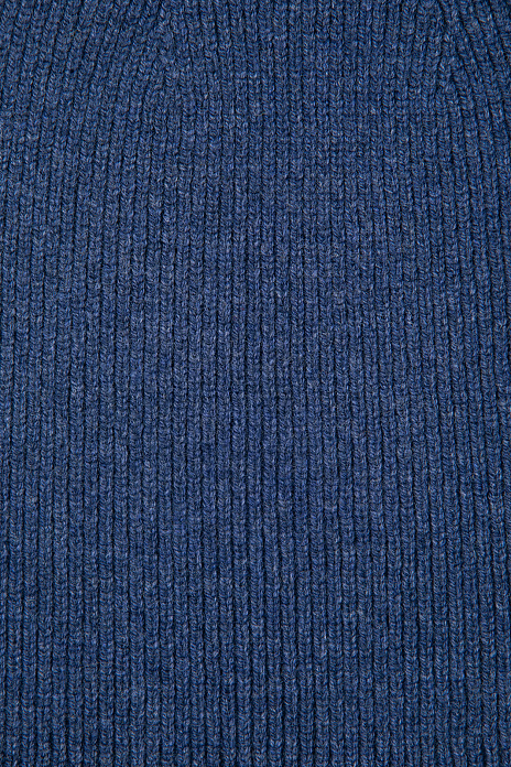 Синяя Шапка из шерсти и кашемира, цвет Синий меланж