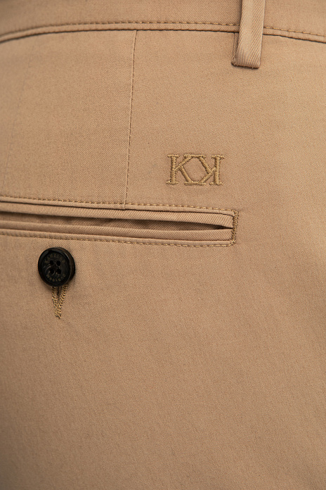 Брюки из хлопка, цвет Бежевый