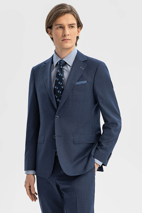 Пиджак из шерсти, устойчивой к сминанию, цвет Синий