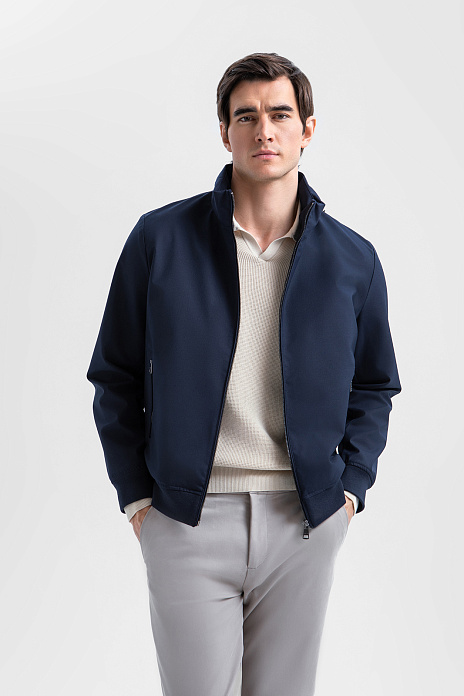 Куртка из смесовой шерсти с водоотталкивающей обработкой, лимитированная коллекция, цвет Синий темный