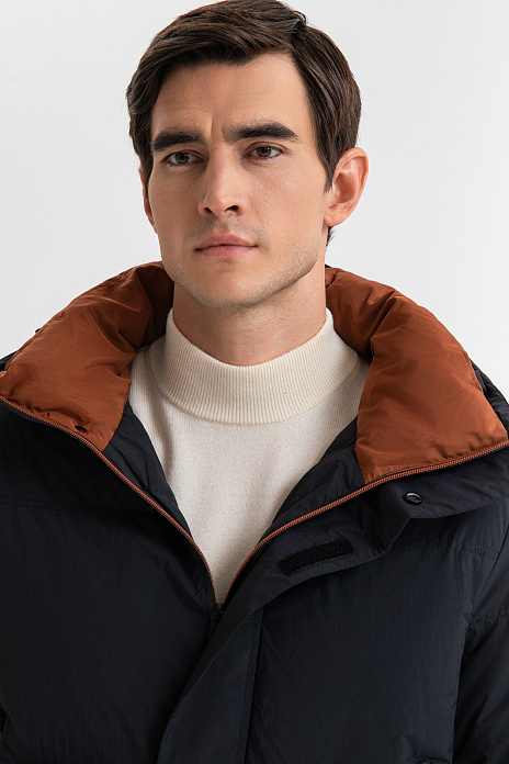 Пуховик с водоотталкивающей обработкой и внутренними подтяжками, цвет Графит