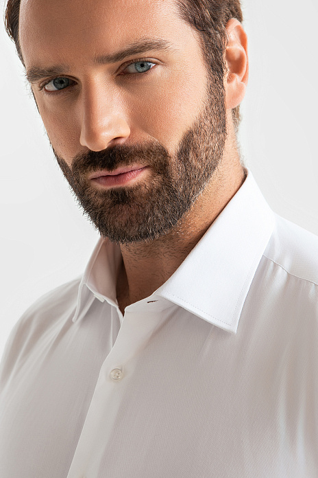 Сорочка из хлопка с технологией легкой очистки, цвет Белый