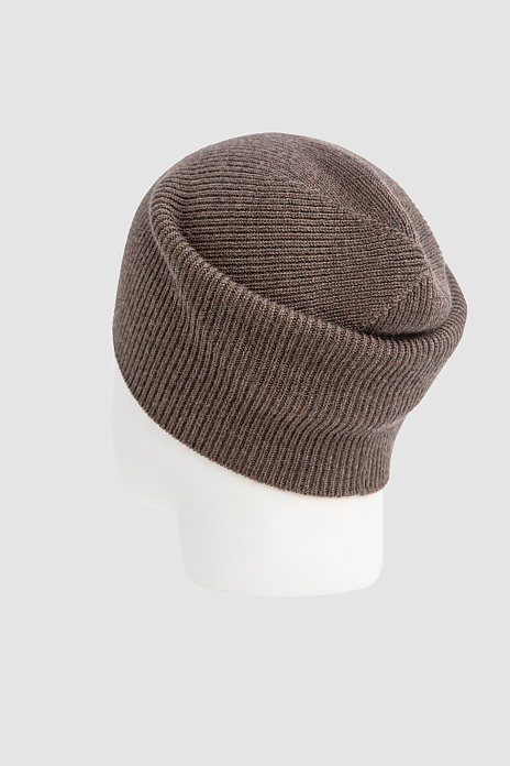 Шапка из шерсти, цвет Коричневый