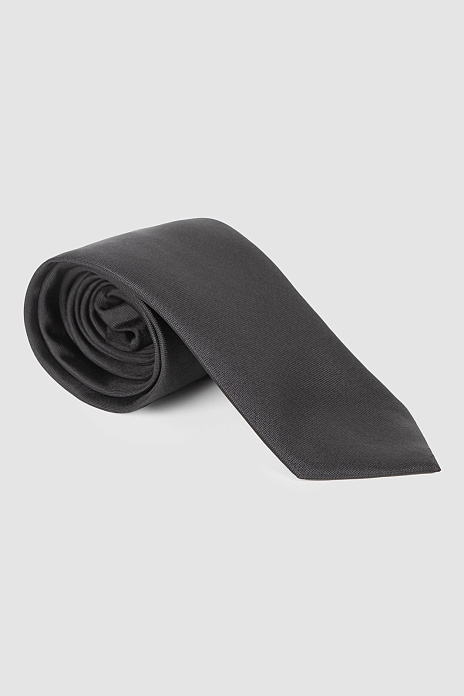 Галстук из шелка черного цвета, цвет Черный